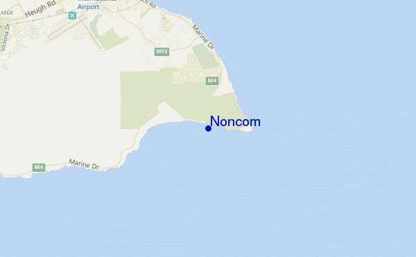 locatiekaart van Noncom (Cape Recife)