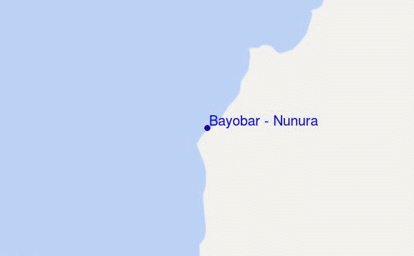 locatiekaart van Bayobar - Nunura