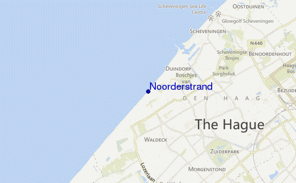 locatiekaart van Noorderstrand