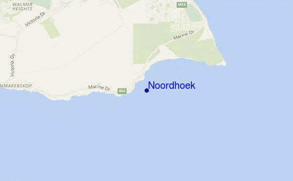 locatiekaart van Noordhoek