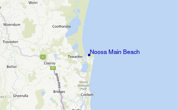 Noosa Main Beach Location Map