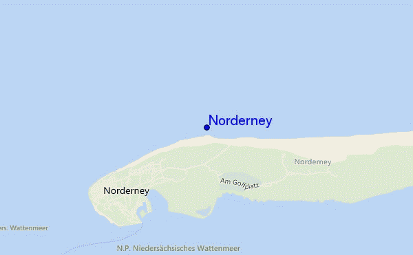 locatiekaart van Norderney