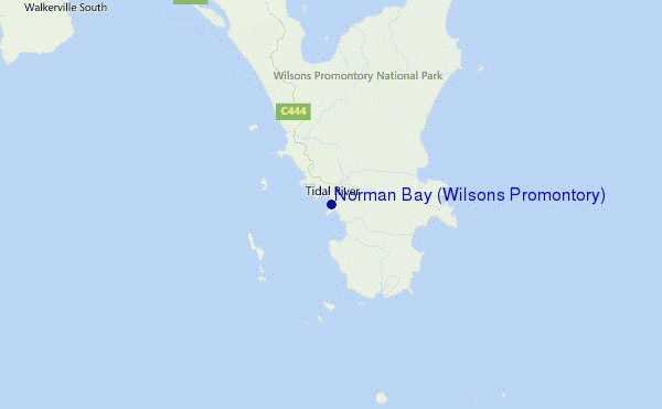 Norman Bay (Wilsons Promontory) Location Map