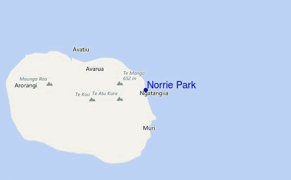locatiekaart van Norrie Park