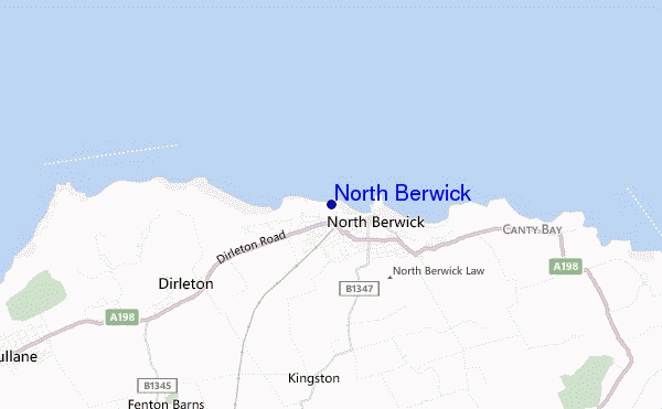 locatiekaart van North Berwick