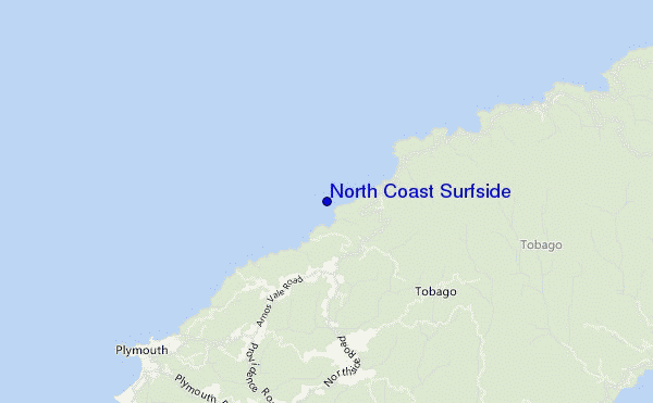 locatiekaart van North Coast Surfside