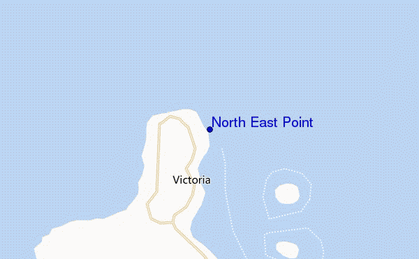 locatiekaart van North East Point
