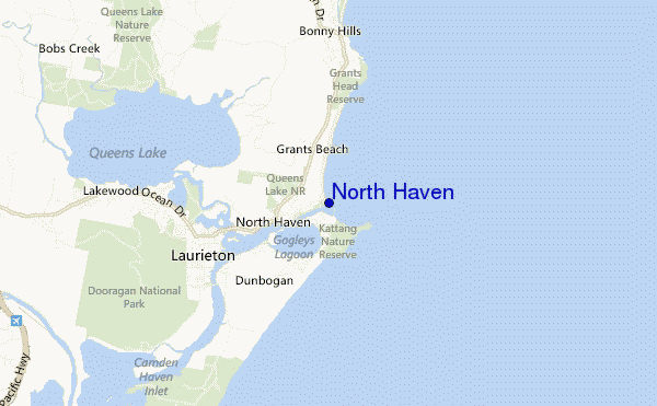 locatiekaart van North Haven