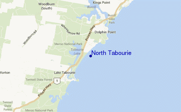 locatiekaart van North Tabourie