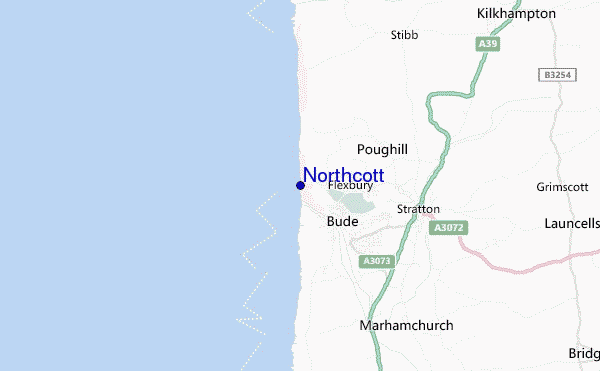locatiekaart van Northcott