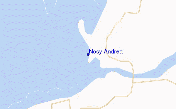 locatiekaart van Nosy Andrea
