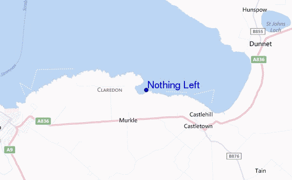 locatiekaart van Nothing Left