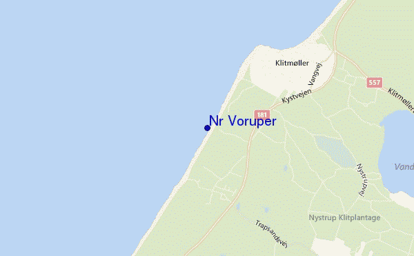 locatiekaart van Nr Voruper