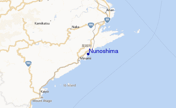 Nunoshima Location Map