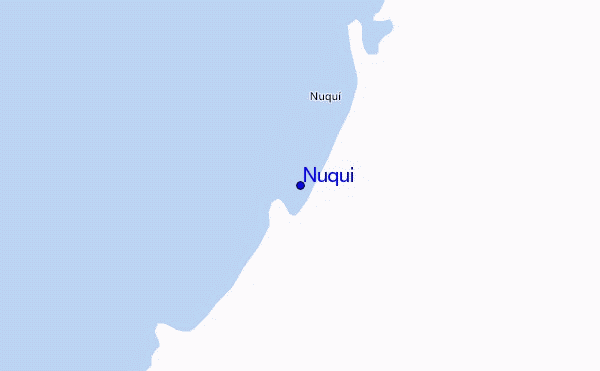 locatiekaart van Nuqui