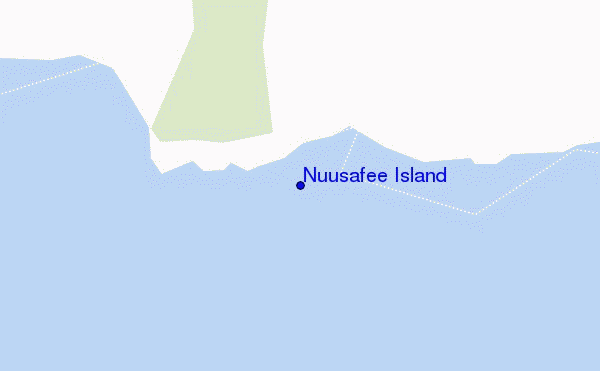 locatiekaart van Nuusafee Island