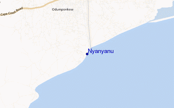locatiekaart van Nyanyanu