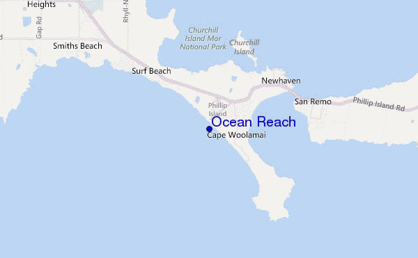 locatiekaart van Ocean Reach