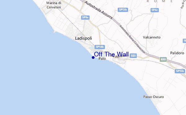 locatiekaart van Off The Wall