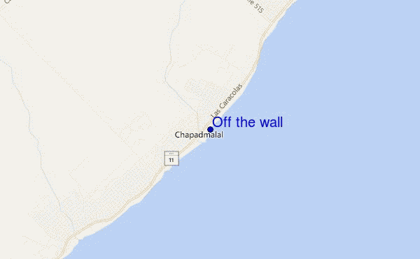 locatiekaart van Off the wall