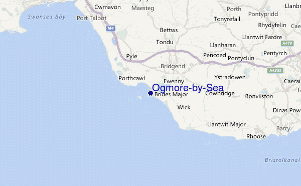 Ogmore-by-Sea Location Map