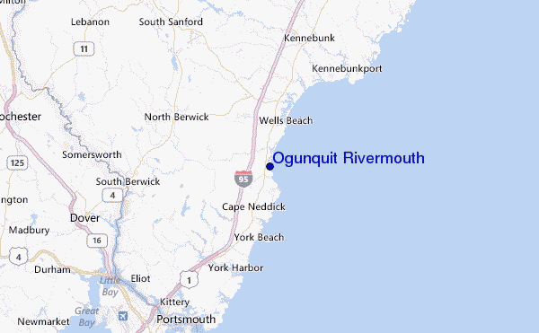 Ogunquit Rivermouth Location Map