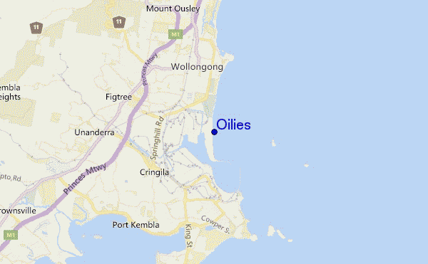 locatiekaart van Oilies