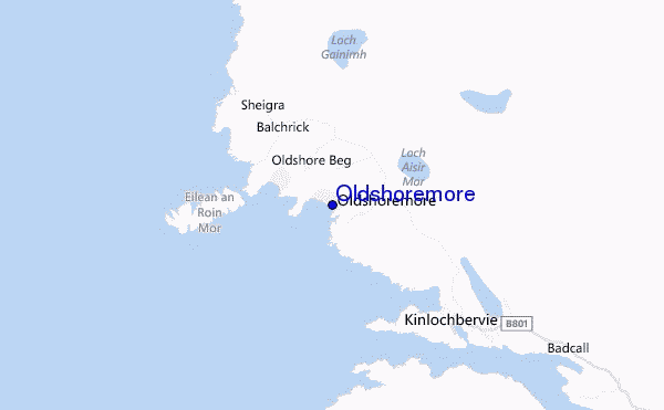 locatiekaart van Oldshoremore