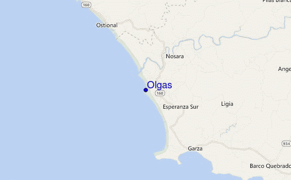 locatiekaart van Olgas