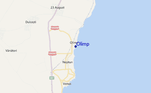locatiekaart van Olimp