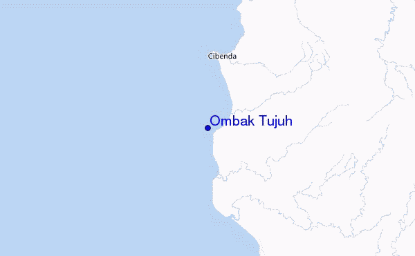 locatiekaart van Ombak Tujuh