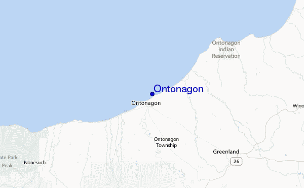 Ontonagon Location Map