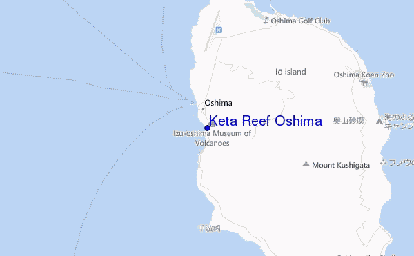 locatiekaart van Keta Reef Oshima