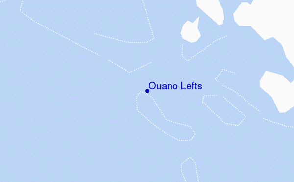 locatiekaart van Ouano Lefts