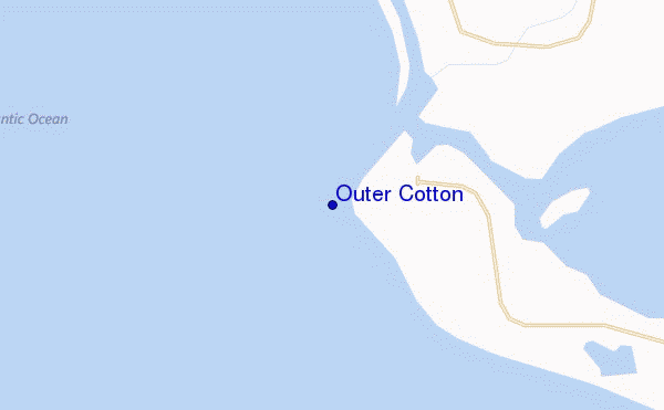 locatiekaart van Outer Cotton