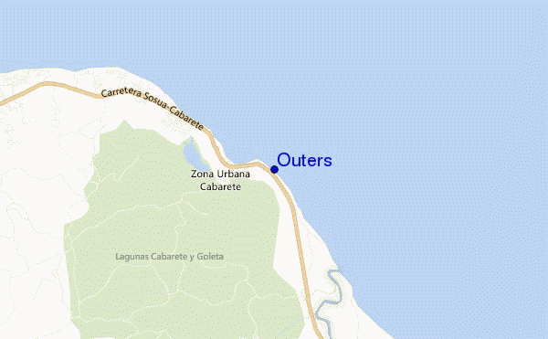 locatiekaart van Outers
