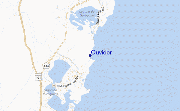 locatiekaart van Ouvidor