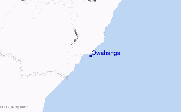 locatiekaart van Owahanga