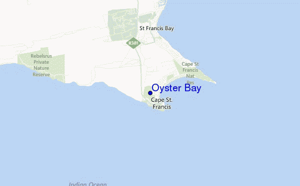 locatiekaart van Oyster Bay