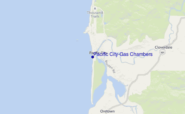locatiekaart van Pacific City-Gas Chambers