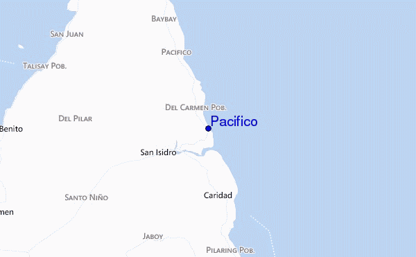 locatiekaart van Pacifico
