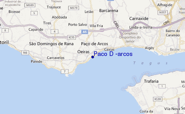 locatiekaart van Paco D 'arcos