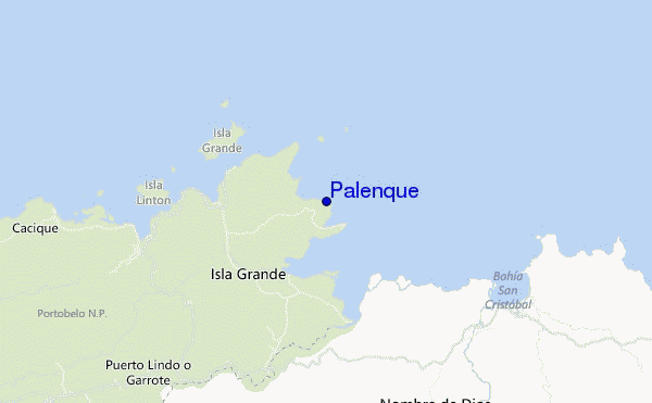 locatiekaart van Palenque