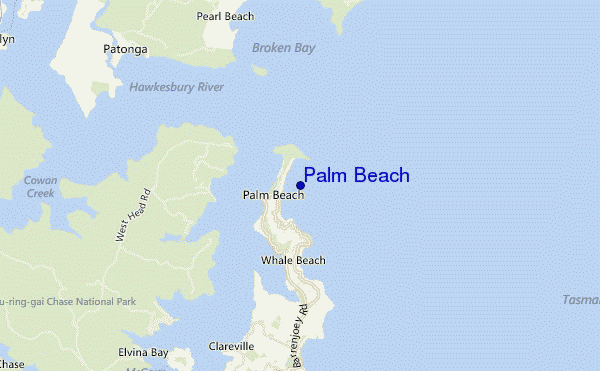 locatiekaart van Palm Beach