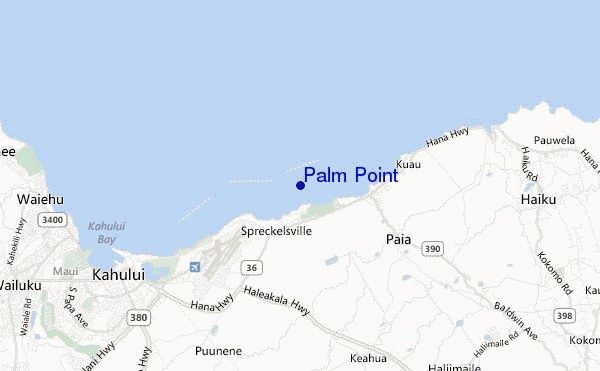 locatiekaart van Palm Point