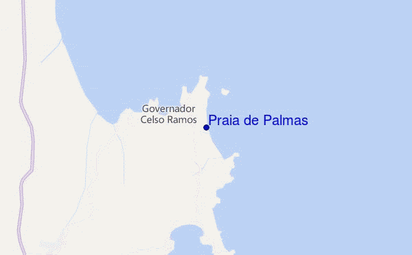 locatiekaart van Praia de Palmas