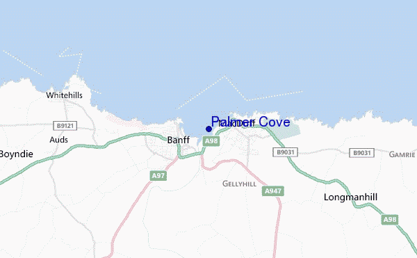 locatiekaart van Palmer Cove