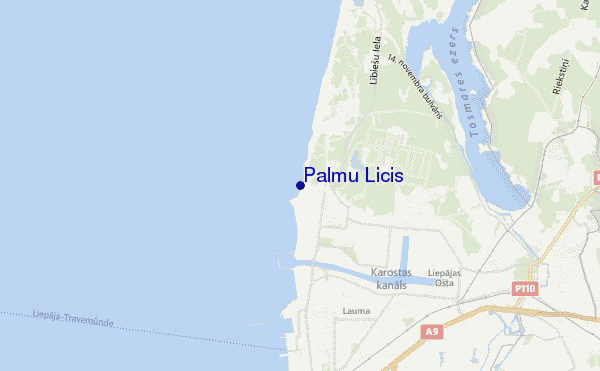 locatiekaart van Palmu Licis