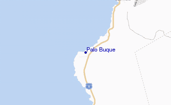 locatiekaart van Palo Buque