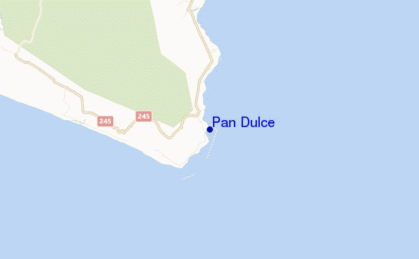 locatiekaart van Pan Dulce